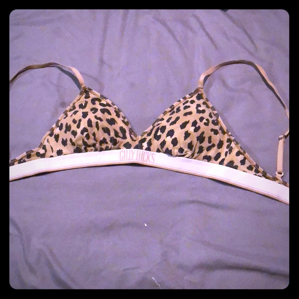 Hollister/Gilly Hicks XS cheetah print bralette